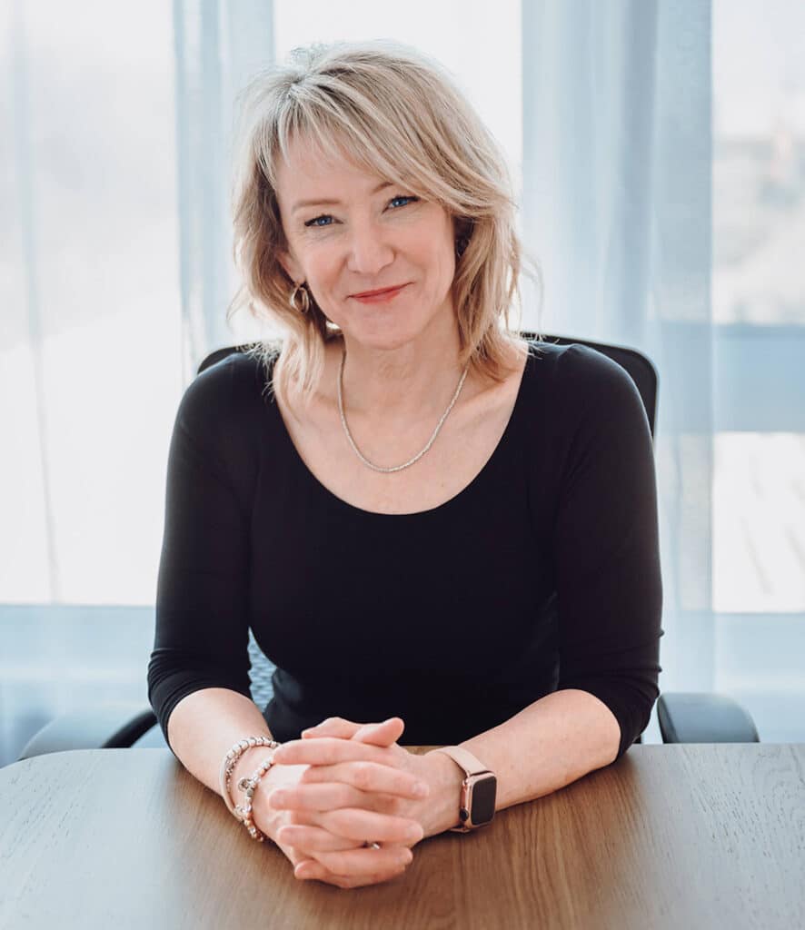 Portrait de Elisabeth Lanoie, experte en gestion de risques et résilience